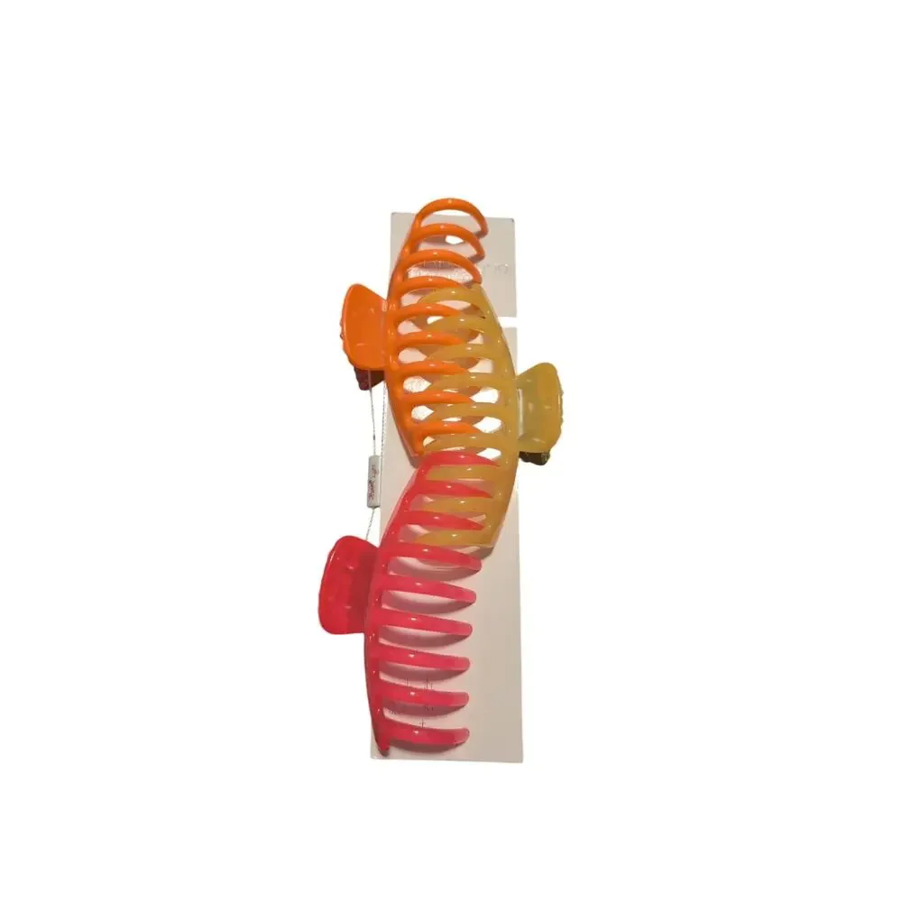 Barot Lynn Large Hair Clips Lot of 3 Neon Pink Yellow Orange NWT